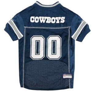 DALLAS COWBOYS #00 Licensed NFL Pets First Dog Pet Mesh Jersey